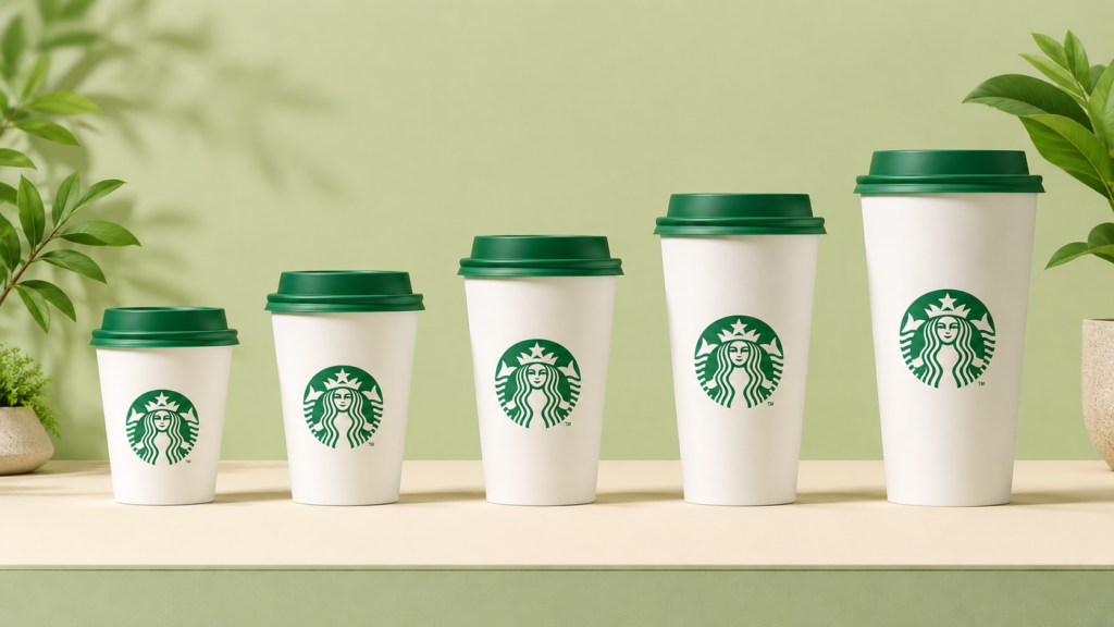 Starbucks cup Sizes