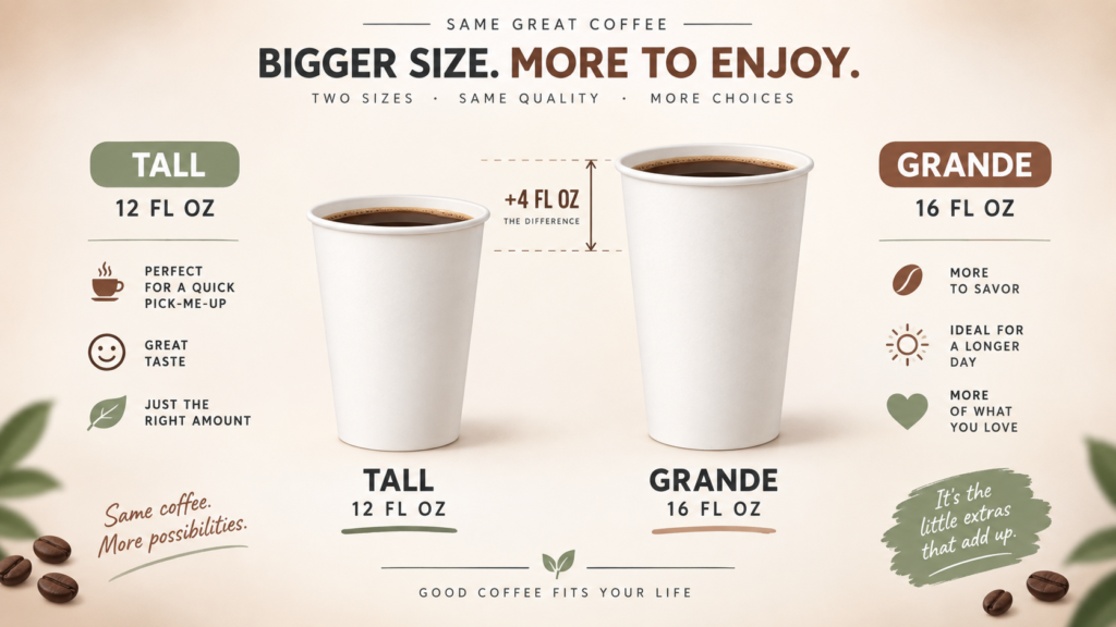 Starbucks Tall vs Grande