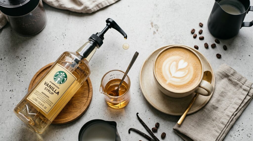 calories in vanilla syrup starbucks
