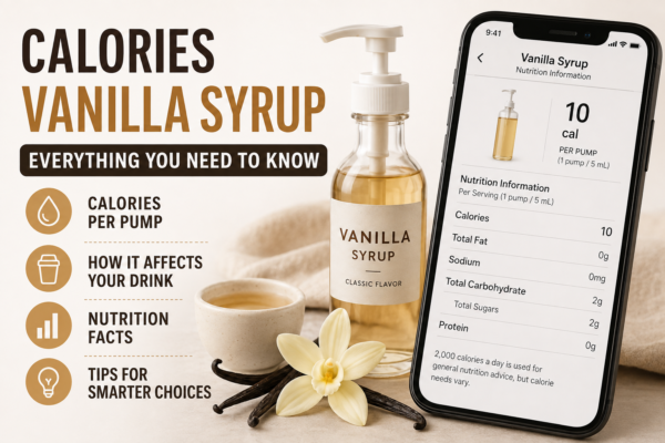 calories vanilla syrup Starbucks